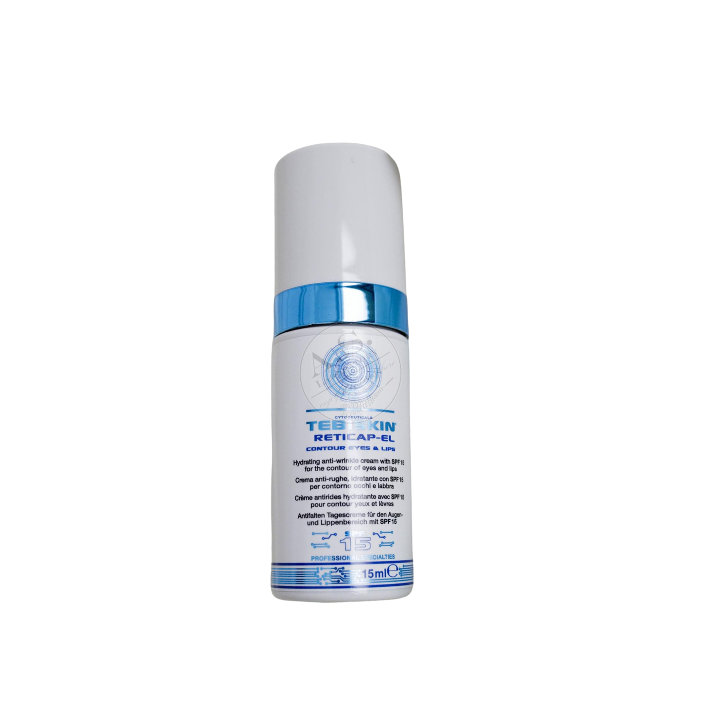 TEBISKIN reticap-EL contour E&L SPF15 kremas nuo raukšlių kovojantis su senėjimo požymiais akių ir lūpų srityje