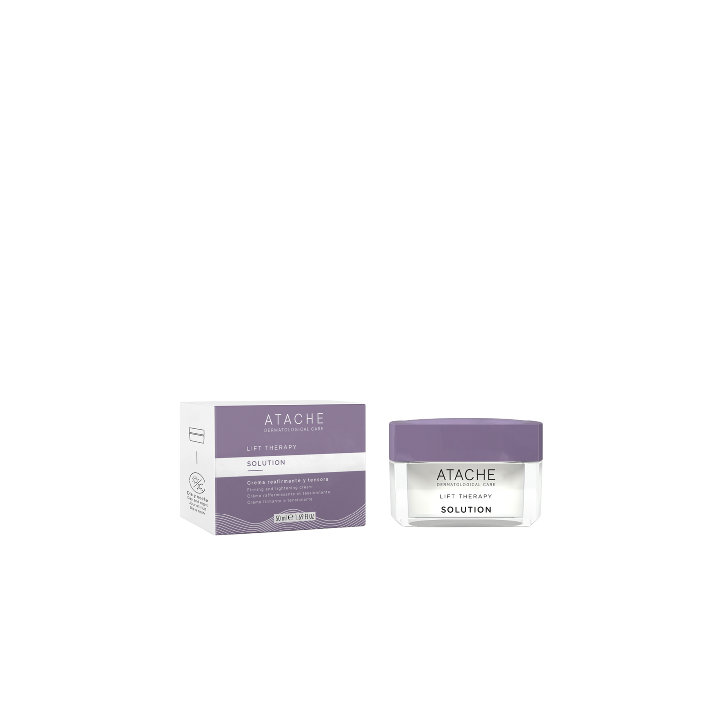 ATACHE LIFT THERAPY SOLUTION Stangrinamasis-patempiamasis veido kremas, 50 ml