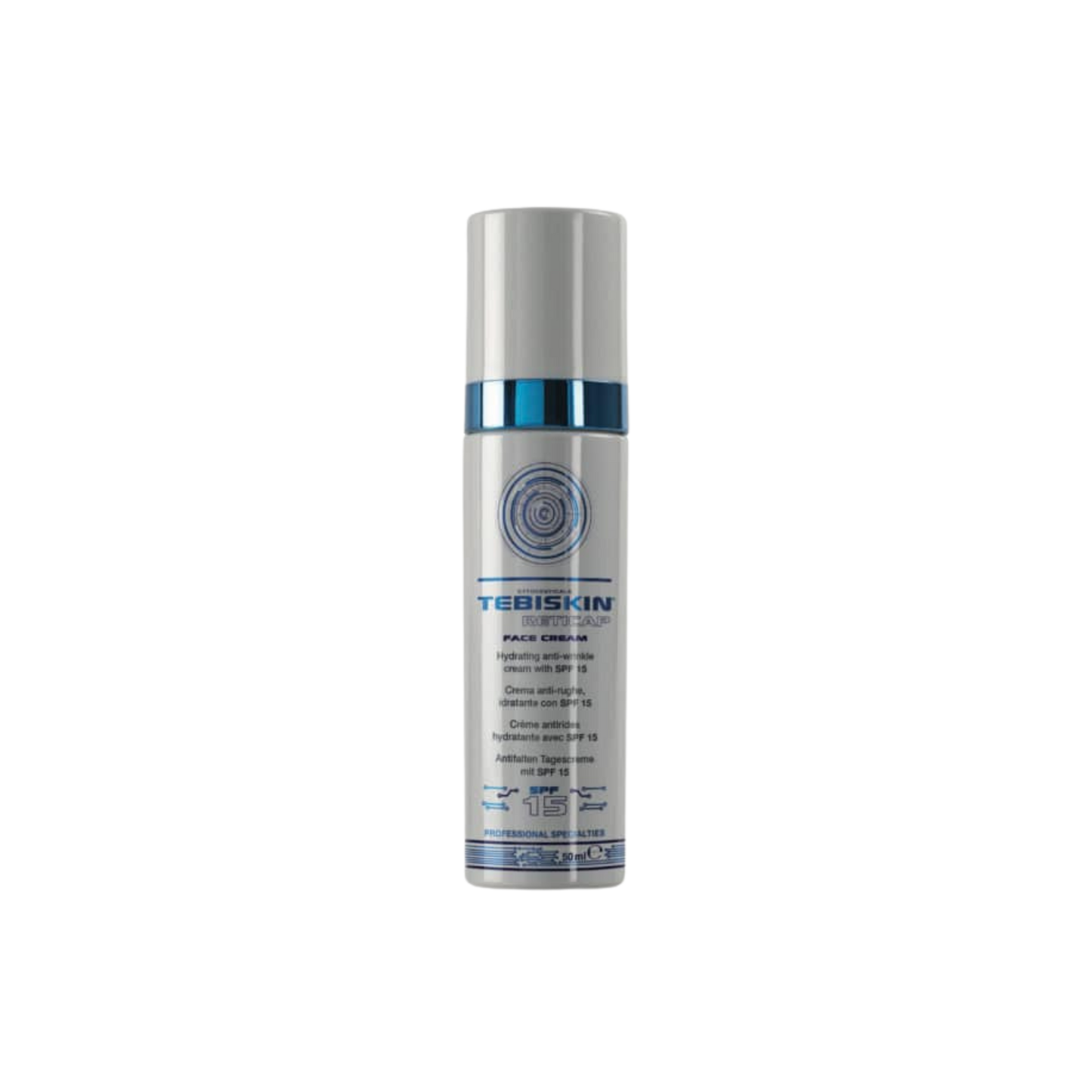TEBISKIN RETICAP FACE CREAM SPF15 Kremas nuo raukšlių, kovojantis su senėjimo požymiais