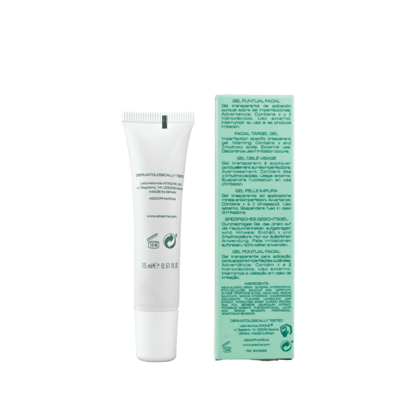 ATACHE SPECIFIC SOLUTIONS Lokalaus naudojimo gelis nuo spuogų,15 ml