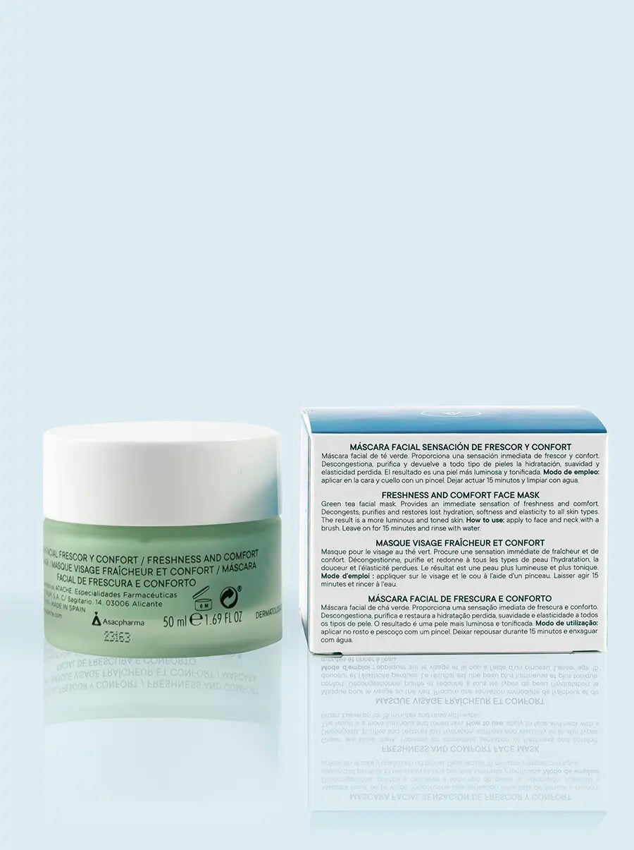 ATACHE GREENT TEA MASK žaliosios arbatos kaukė Atjauninamoji, priešraukšlinė veido kaukė