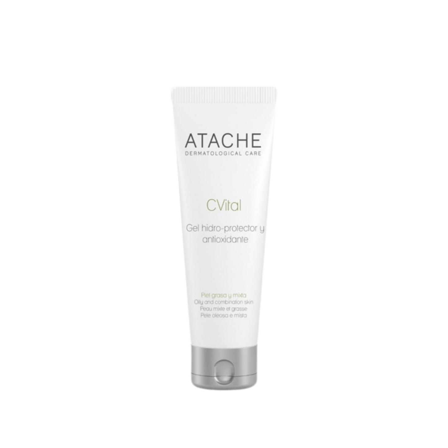 ATACHE MOISTURIZING PROTECTING AND ANTIOXIDANT GEL Drėkinamasis apsauginis antioksidacinio poveikio gelis riebiai ir mišriai odai, 50 ml