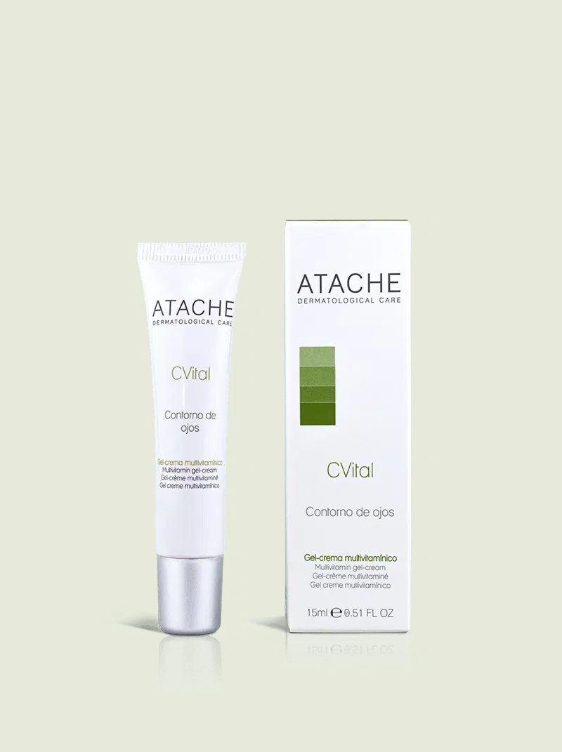 ATACHE EYE CONTOUR Antioksidacinio poveikio vitaminizuotas apyakių gelis-kremas, 15 ml