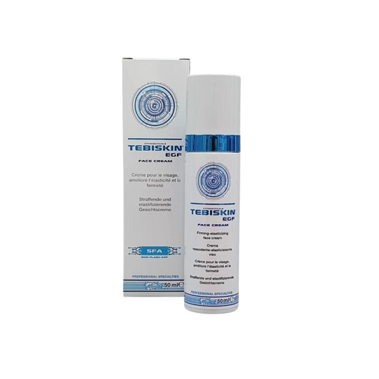 TEBISKIN EGF CREAM Elastingumui, stangrumui bei regeneracijai skatinti skirtas veido krema