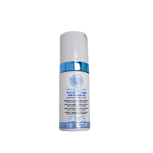 TEBISKIN reticap-EL contour E&L SPF15 kremas nuo raukšlių kovojantis su senėjimo požymiais akių ir lūpų srityje