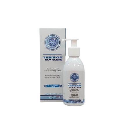 TEBISKIN GLY-CLEAN CLEANSER Prausimosi gelis, pasižymintis švelniu šveičiamuoju poveikiu