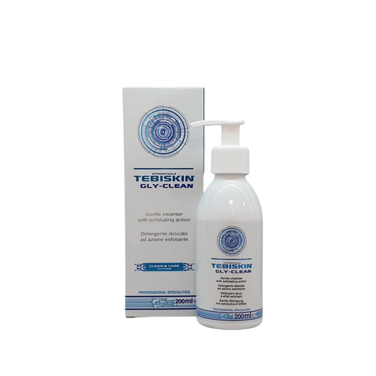 TEBISKIN GLY-CLEAN CLEANSER Prausimosi gelis, pasižymintis švelniu šveičiamuoju poveikiu