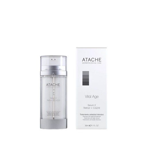 ATACHE SERUM2  Atjauninamasis dvifazis serumas su retinoliu ir kofermentu Q10, 30 ml