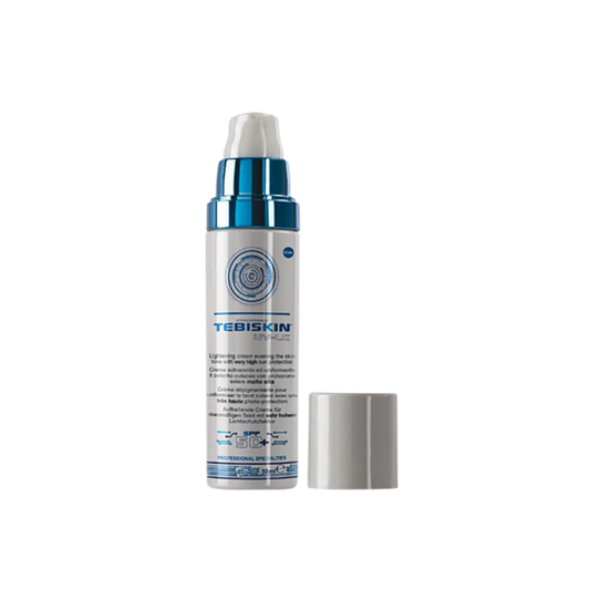TEBISKIN UV-LC LIGHTENING CREAM Kremas su labai aukšta apsauga nuo saulės (SPF 50+), kuris apsaugo odą nuo hiperpigmentacijos