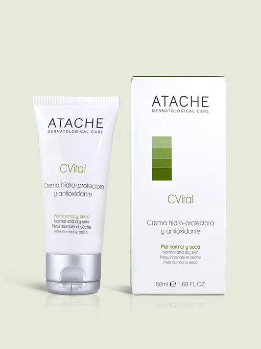 ATACHE MOISTURIZING PROTECTING AND ANTIOXIDANT CREAM Drėkinamasis-apsauginis antioksidacinio poveikio dieninis kremas normaliai ir sausai odai, 50 ml